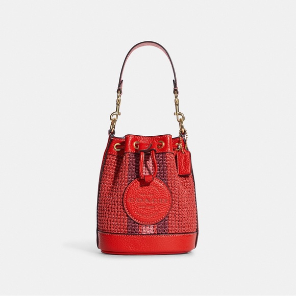 Coach Handbags - Mini Dempsey Bucket Bag With Coach Patch